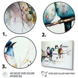 Multicolor Birds On Plum Blossoms Tree XVII