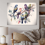 Multicolor Birds On Plum Blossoms Tree XVIII