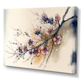 Pink And Plum Cherry Blossom Branch I