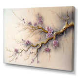 Pink And Plum Cherry Blossom Branch V