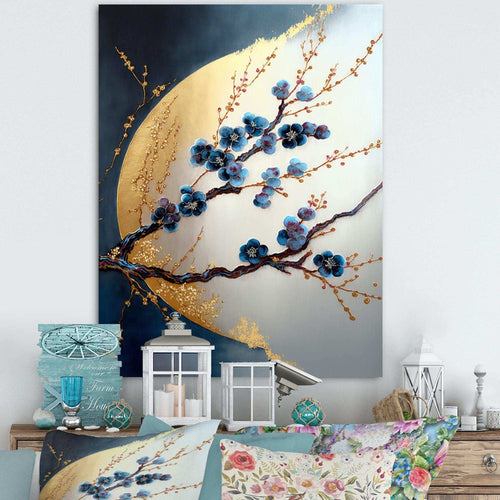 Blue Cherry Blossom Branch IV