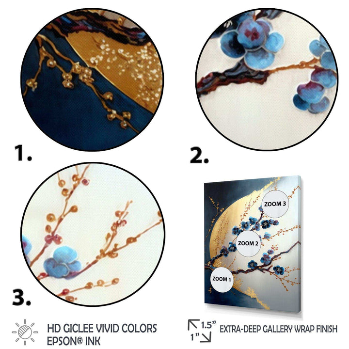 Blue Cherry Blossom Branch IV