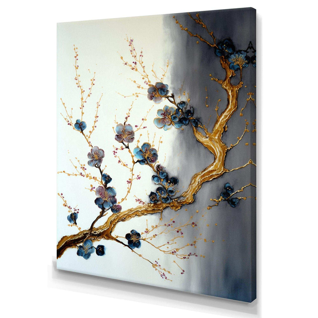 Blue Cherry Blossom Branch VII