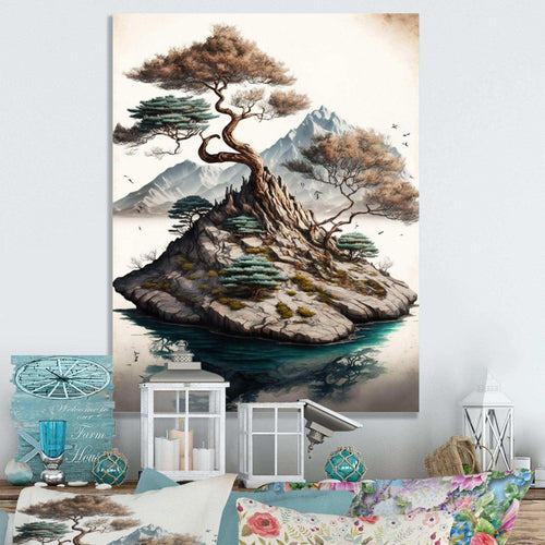 Bonsai Tree On A Rock I