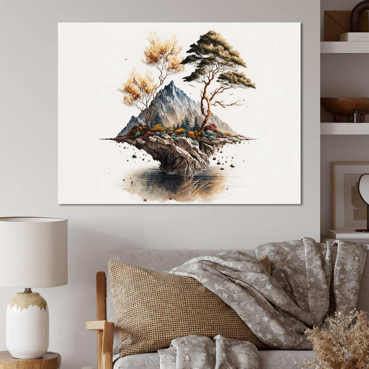 Bonsai Tree On A Rock III