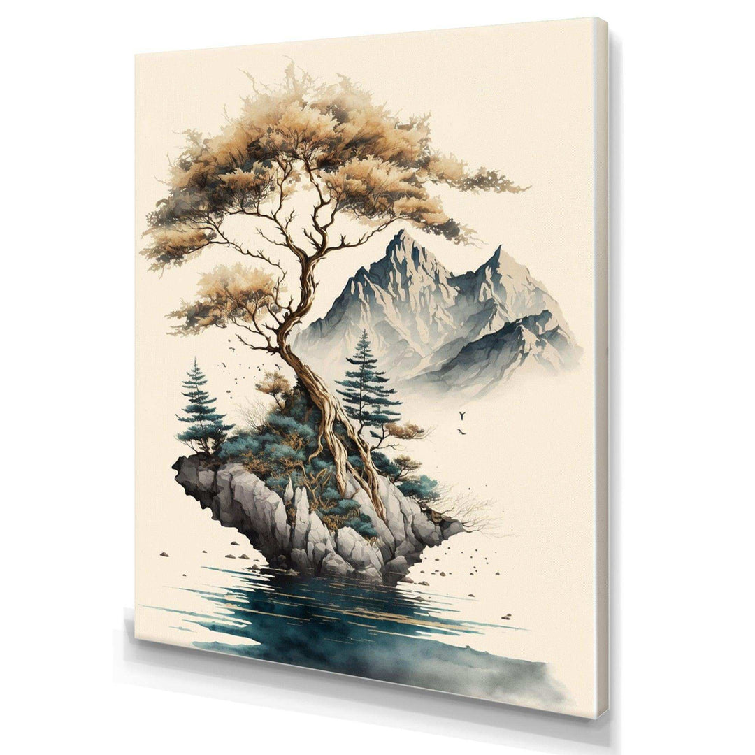 Bonsai Tree On A Rock V