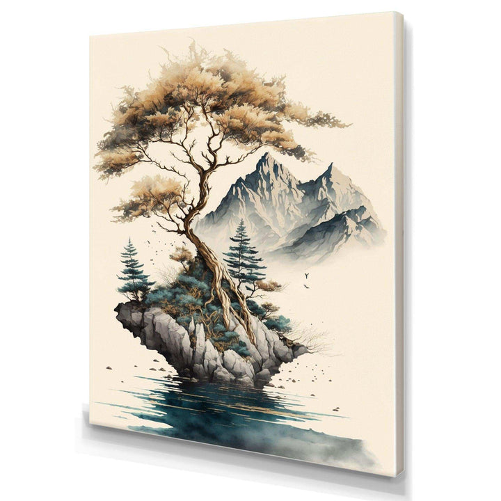 Bonsai Tree On A Rock V