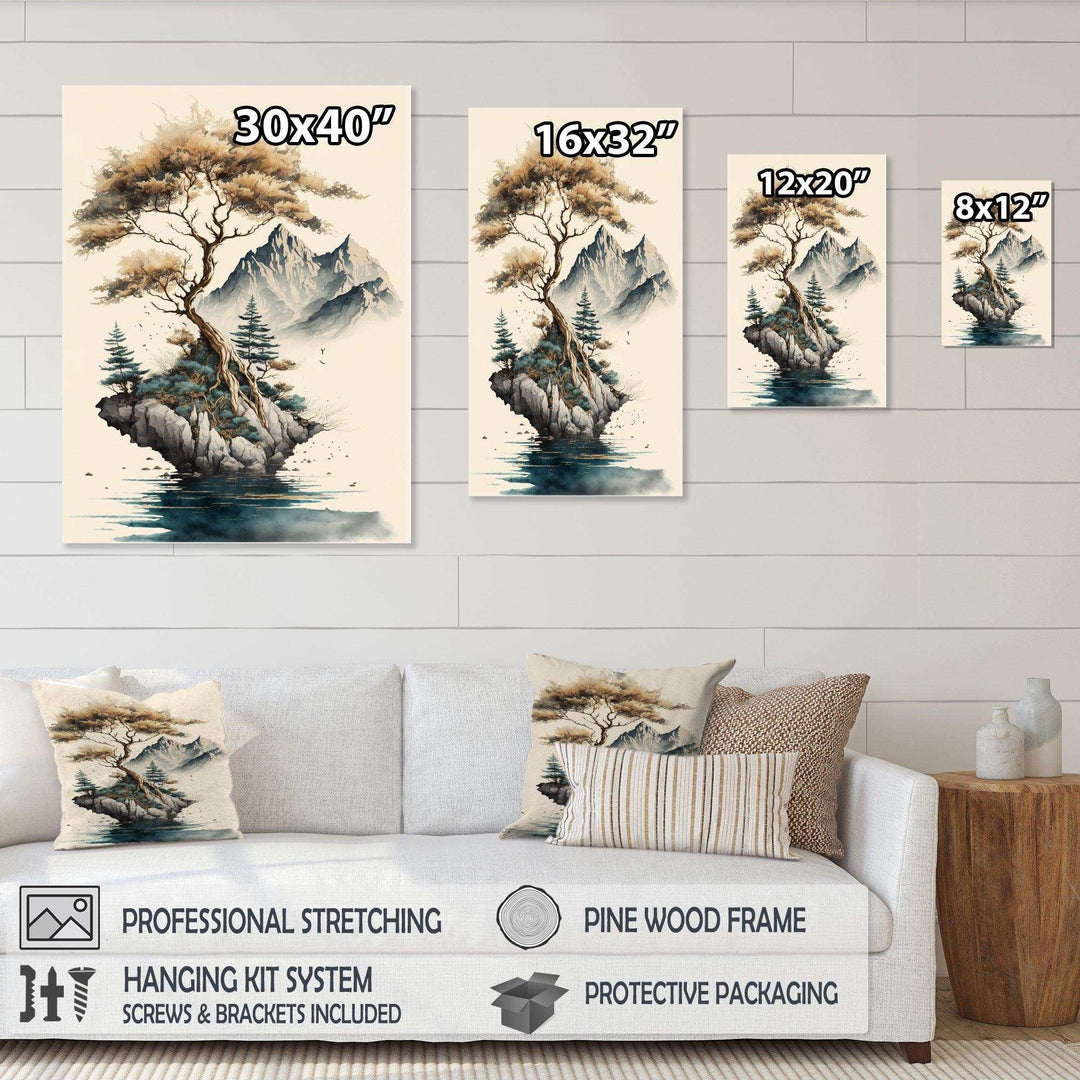 Bonsai Tree On A Rock V