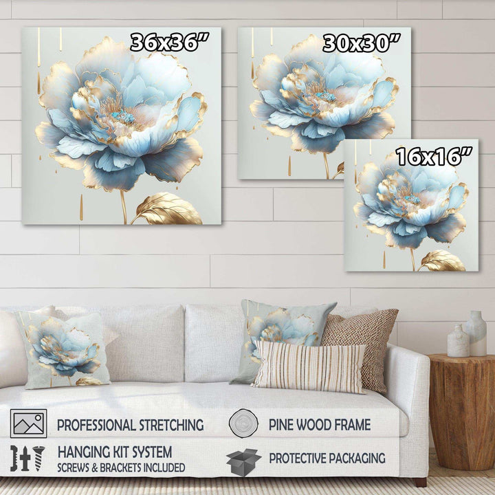 Chic Blue Blooming Flower II