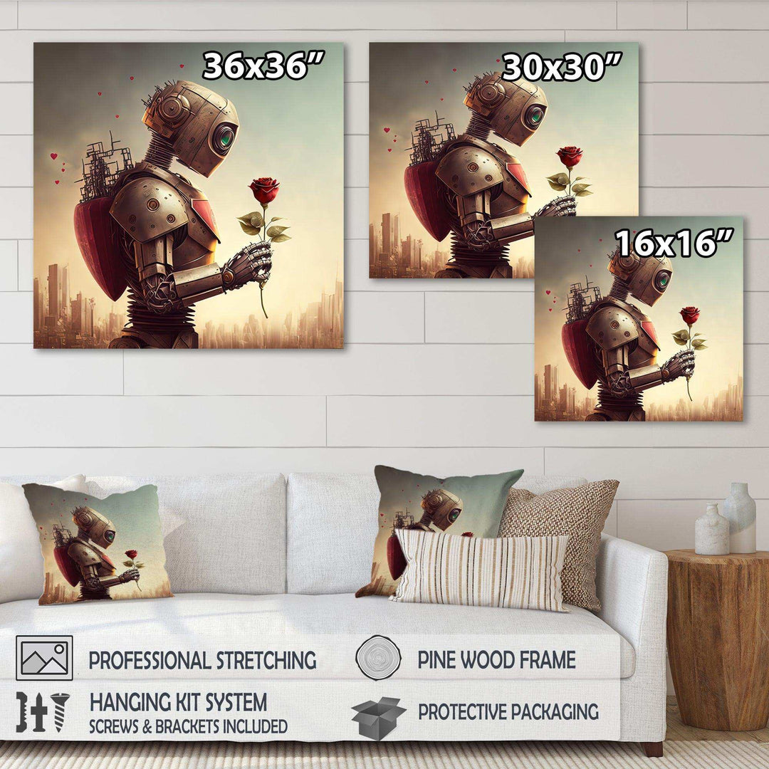 Robot In Love At Valentines Day I