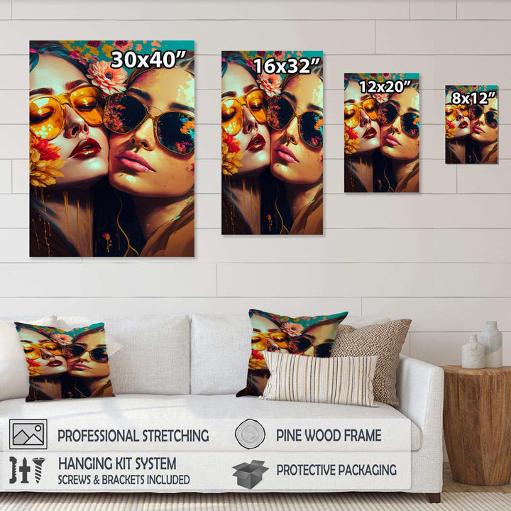 Stylish Women Kissing III