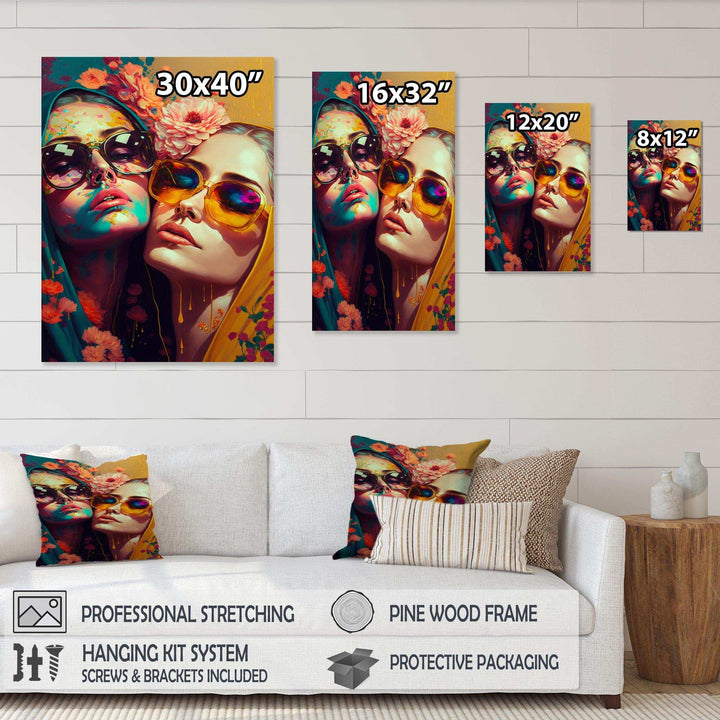 Stylish Women Kissing IV
