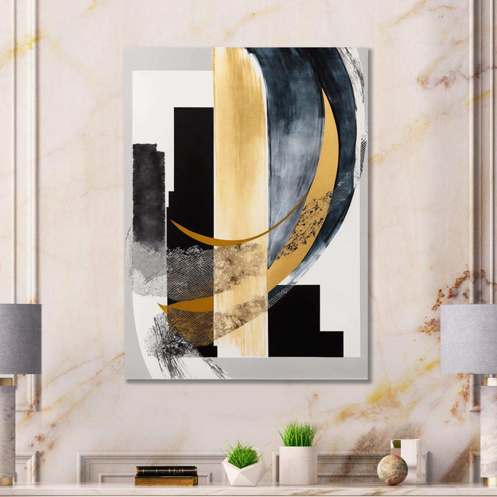 Glam Art Deco Abstract I - Modern Canvas Wall Art