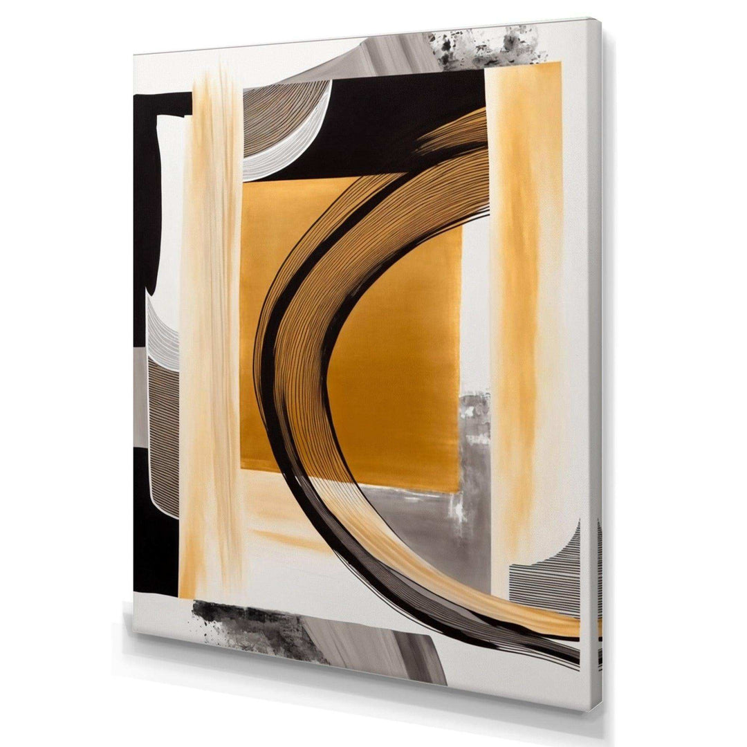 Glam Art Deco Abstract III - Modern Living Room Wall Decor
