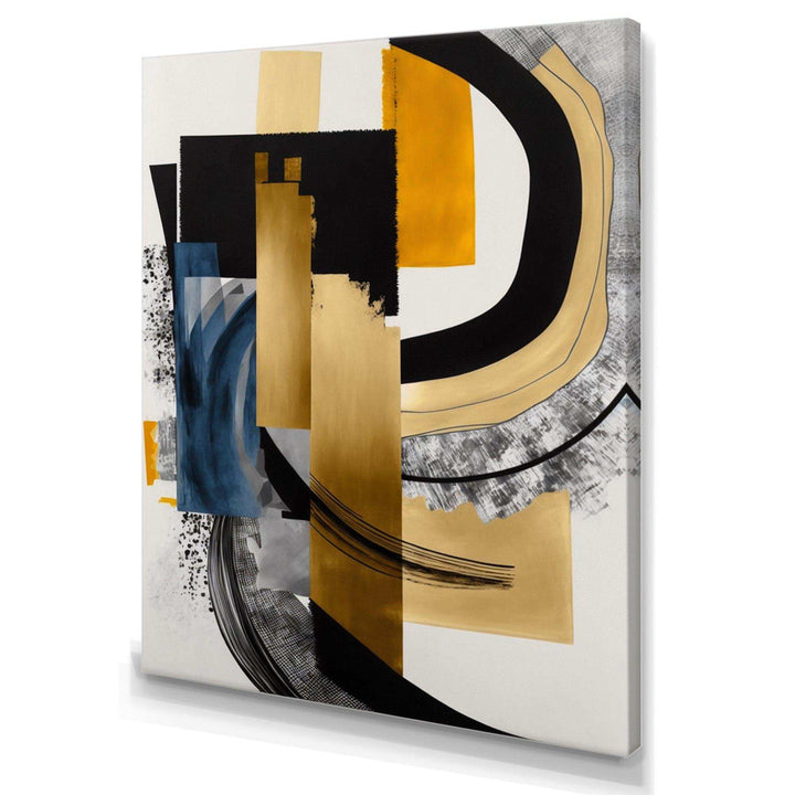 Glam Gold And Black Expression I - Modern Wall Art Prints