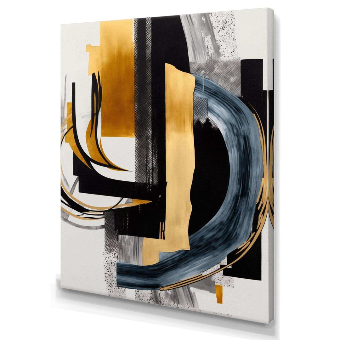 Glam Gold And Black Expression II - Modern Canvas Wall Art