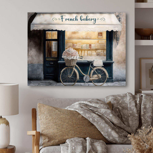 Bicycle In Front A French Bakery IV