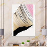 Minimalism Pink And Gold Cubic Fusion I