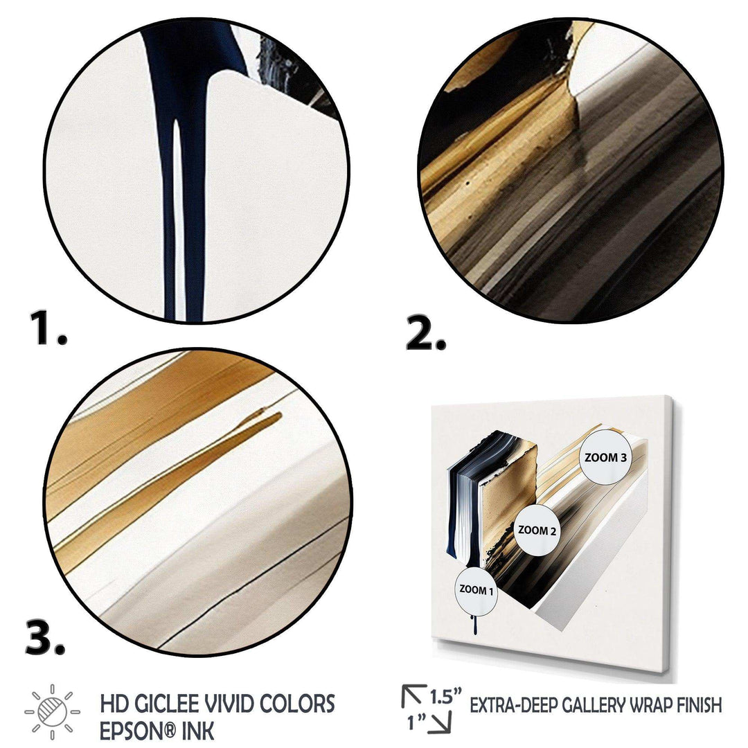 Black And Gold Cubic Expression II - Modern Bedroom Wall Art