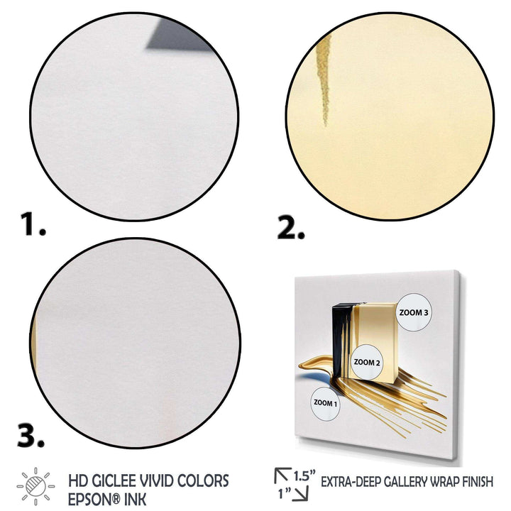 Black And Gold Cubic Expression VIII - Modern Wall Art Prints