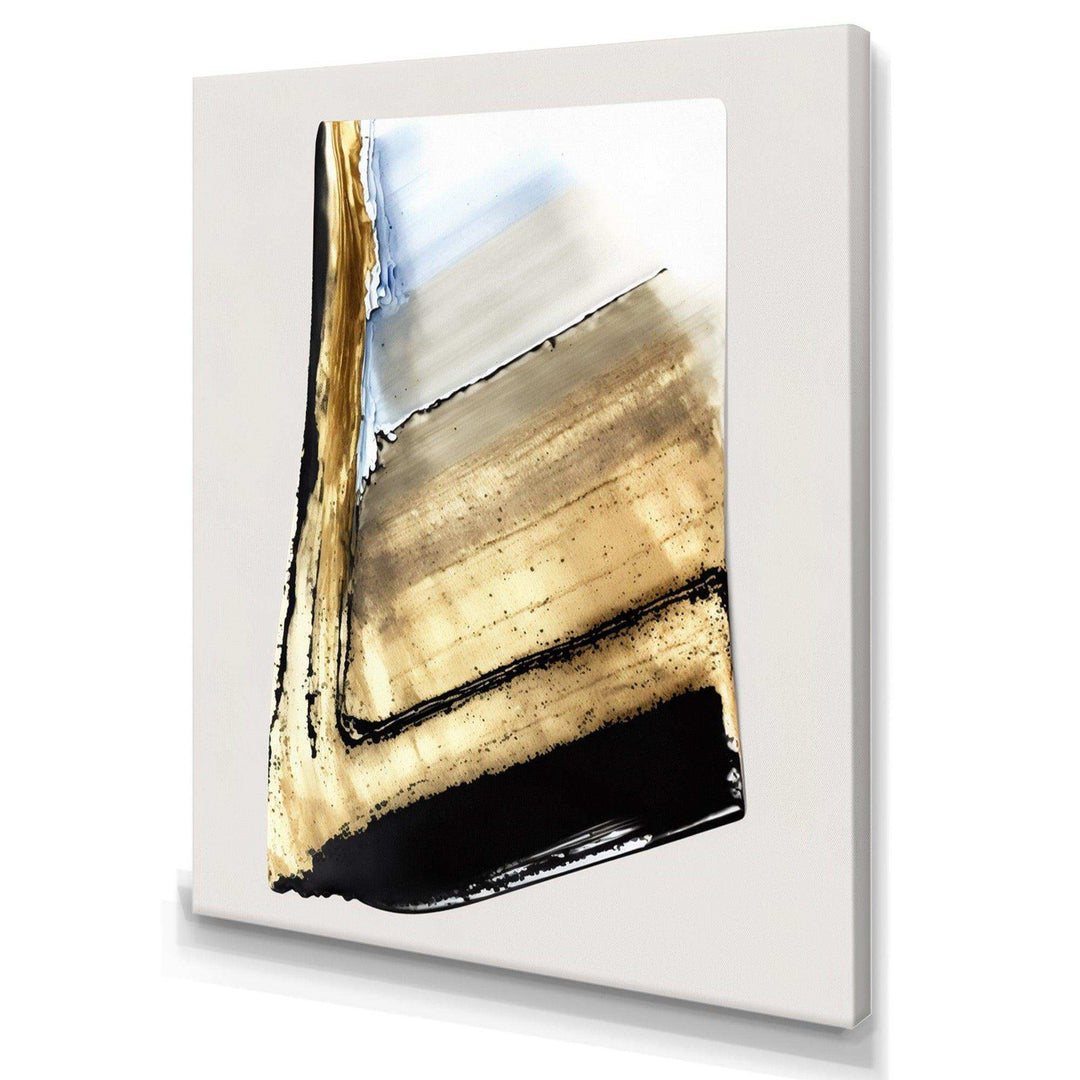 Black And Gold Cubic Expression XI - Modern Canvas Wall Art