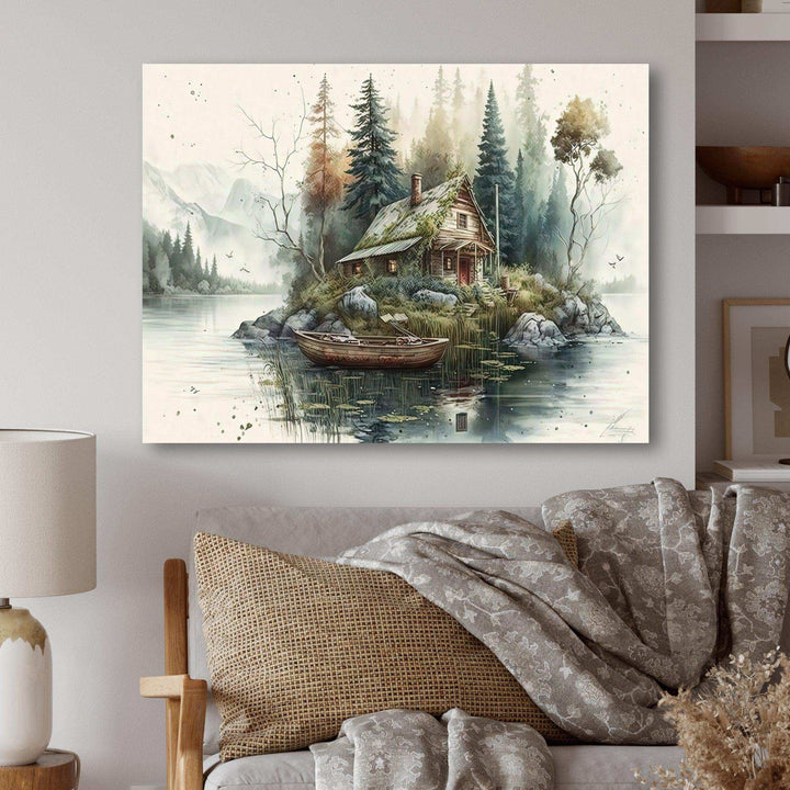 Fishing House By The Lake I