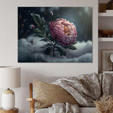 A Blooming Pink Peony Flower In Winter III