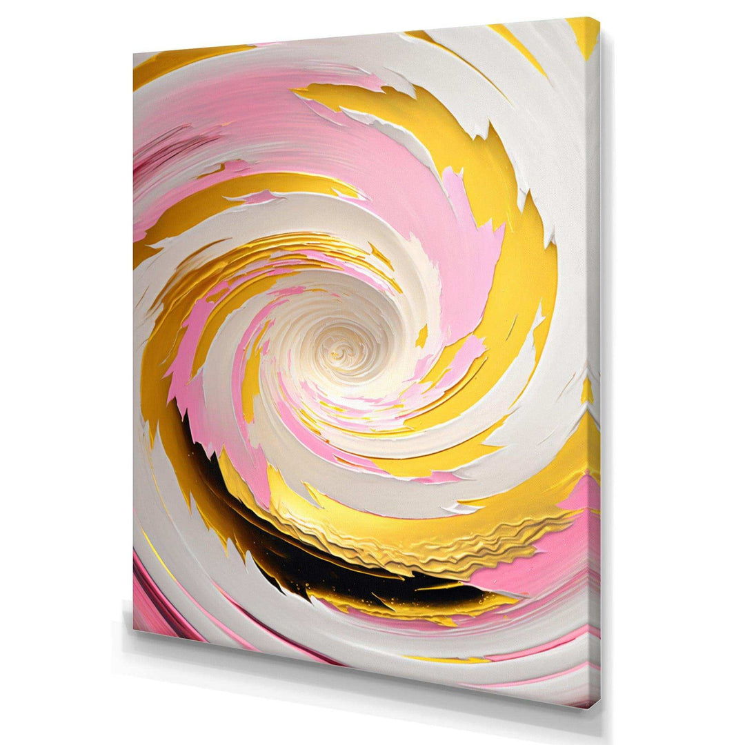 Pink Watercolor Circular Abstract II - Modern Bedroom Wall Art