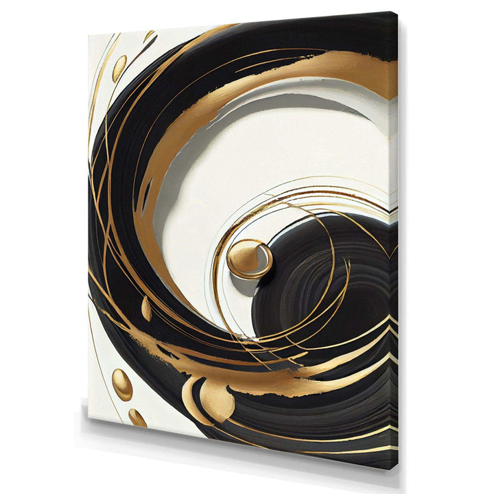 Gold Glamour Circle II - Modern Wall Art Prints