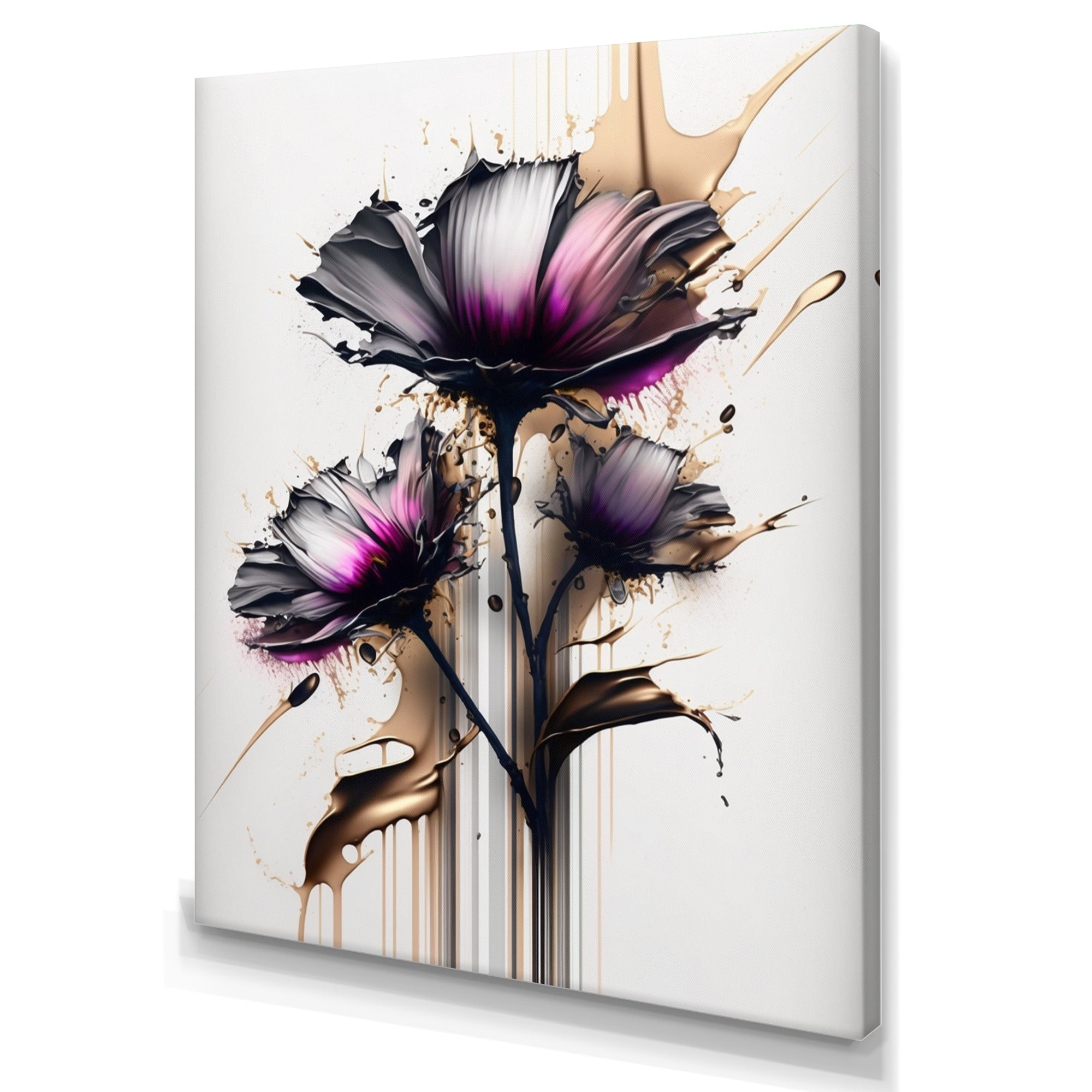 Pink Daisy Flower On Abstract Fusion III