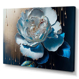 Vibrant Blue Camellia Flower II