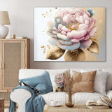 Pink And Gold Camellia Flower I