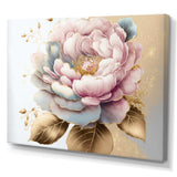 Pink And Gold Camellia Flower I