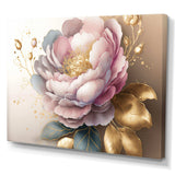 Pink And Gold Camellia Flower II