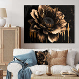 Black And Gold Dahlia