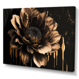 Black And Gold Dahlia