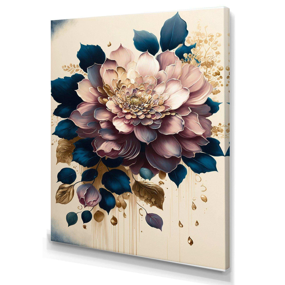 Deep Pink Dahlia Floral Design I
