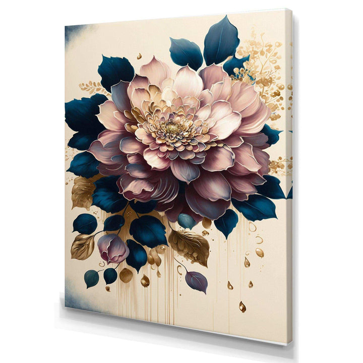 Deep Pink Dahlia Floral Design I