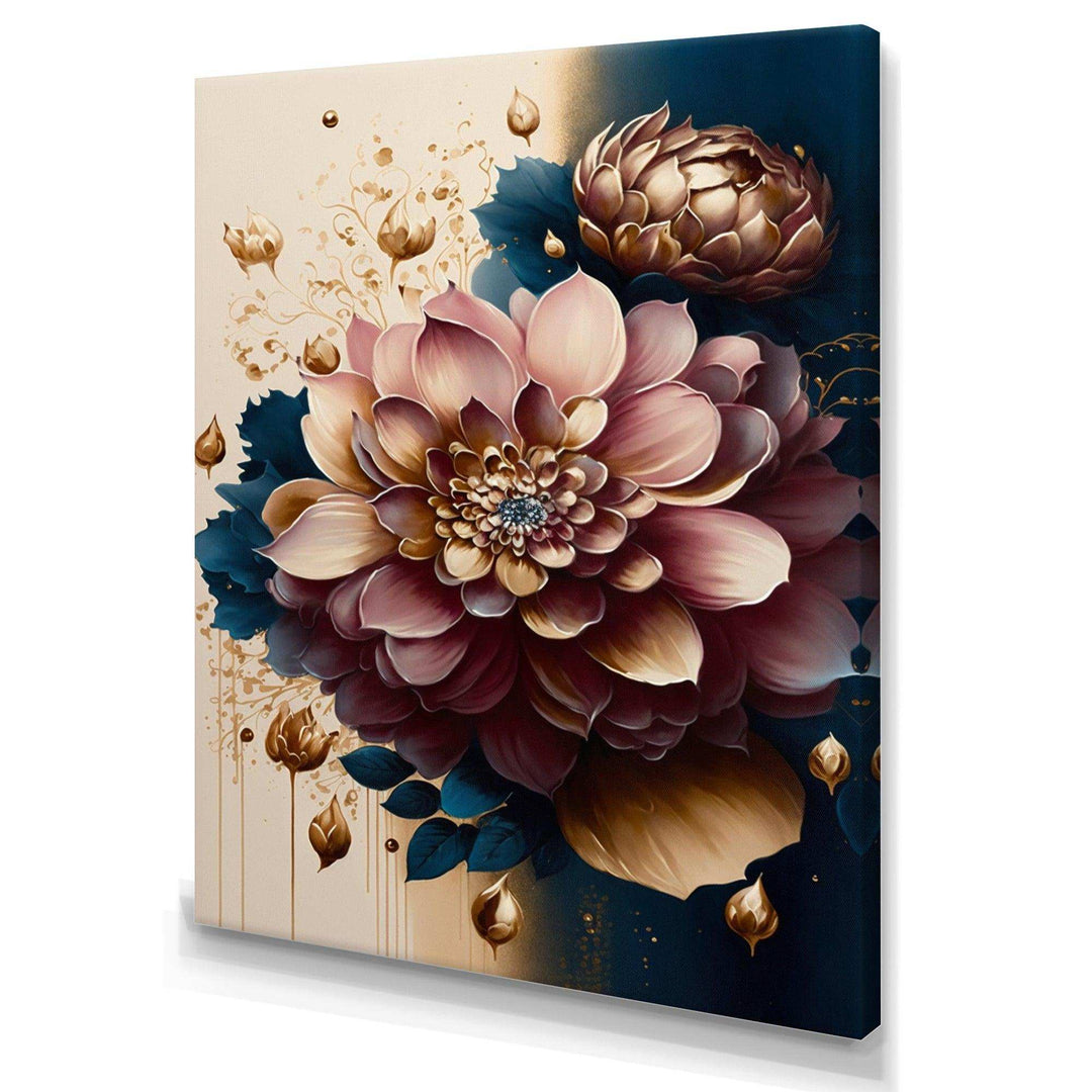 Deep Pink Dahlia Floral Design II