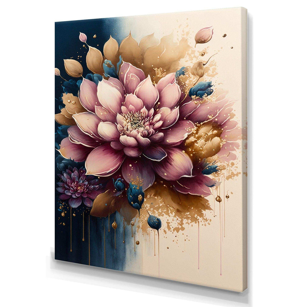 Deep Pink Dahlia Floral Design III