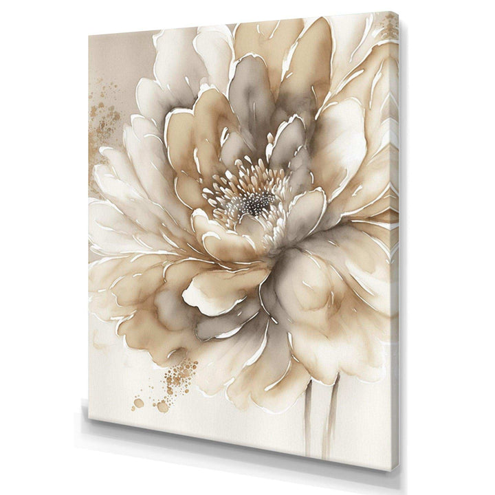 Single Beige Flower IV