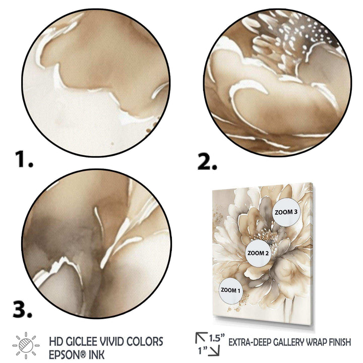 Single Beige Flower IV