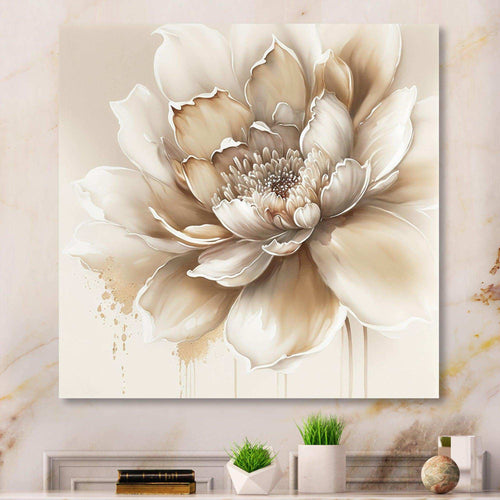 Blooming Beige Floral Design III