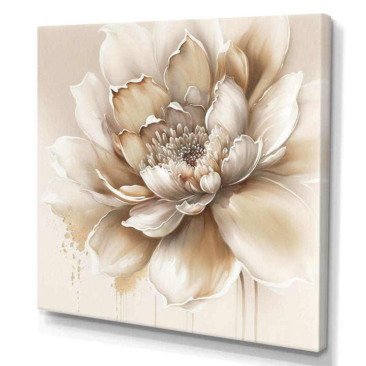 Blooming Beige Floral Design III