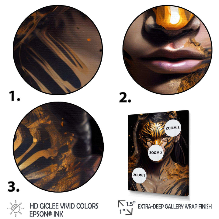 Black And Gold Tiger Woman II