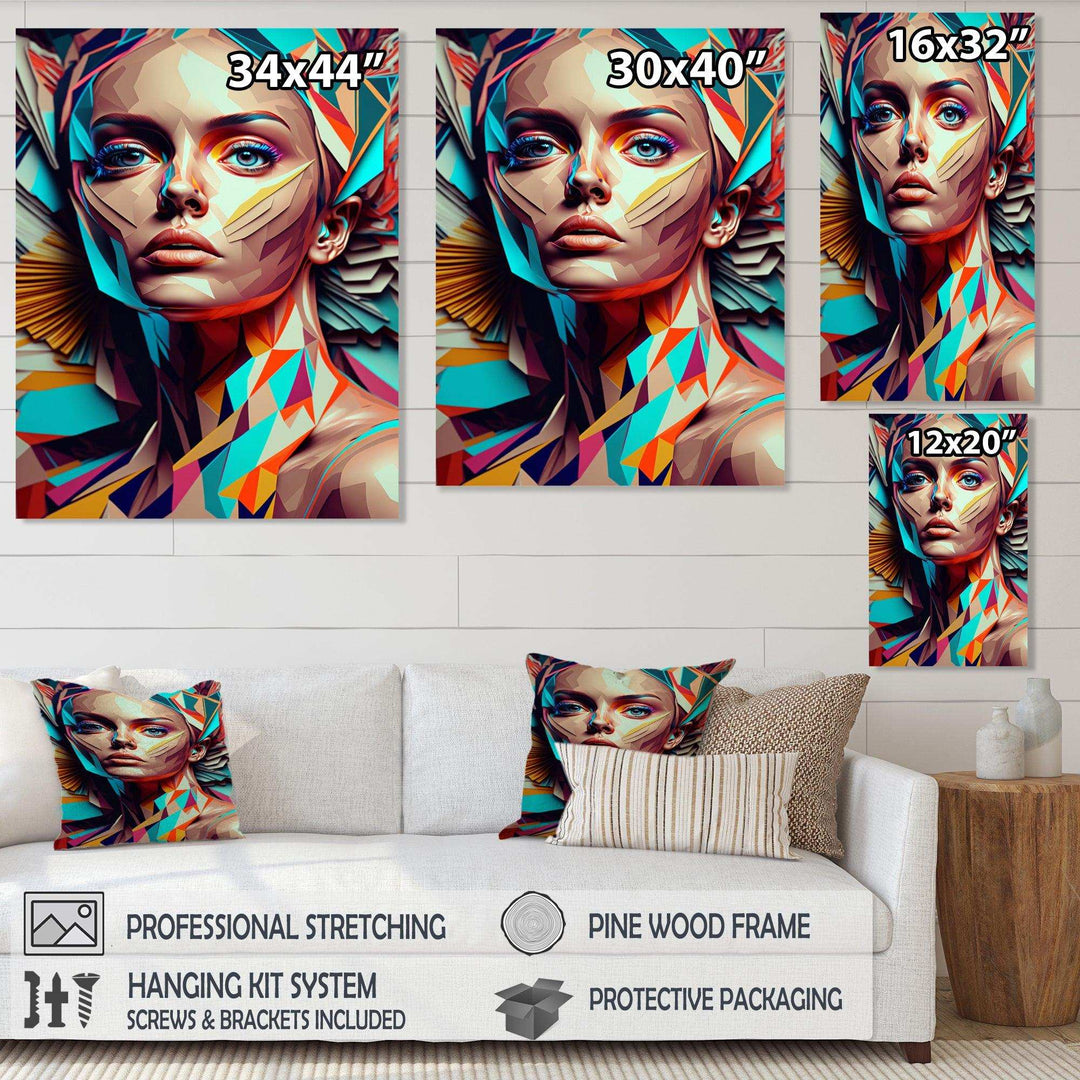 Cubic Woman Portrait I