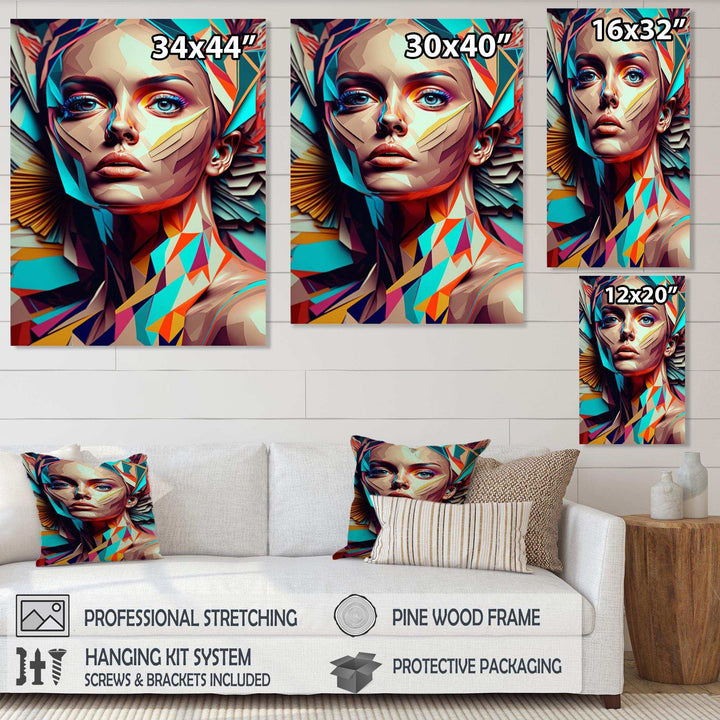 Cubic Woman Portrait I