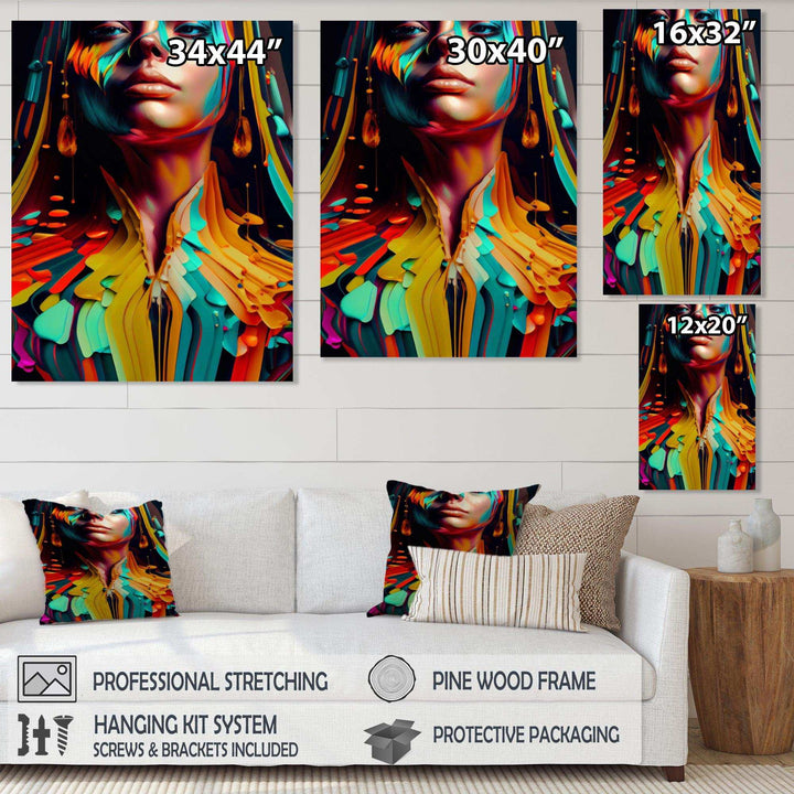 Vibrant Creative Woman Portrait VI