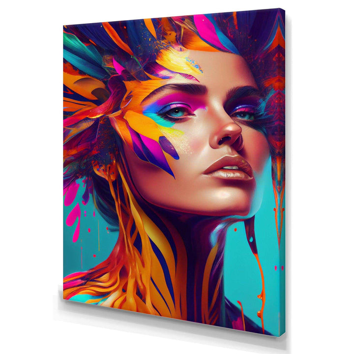 Avant Garde Feather Sensual Portrait I