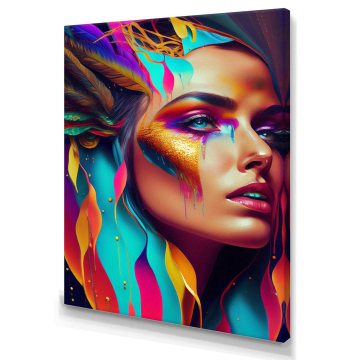 Avant Garde Feather Sensual Portrait II